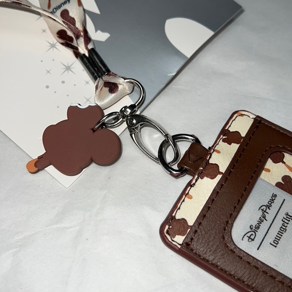 DISNEY LOUNGEFLY Mickey Ice Cream Bar Card & ID Holder with Landyard - Picture 11 of 13